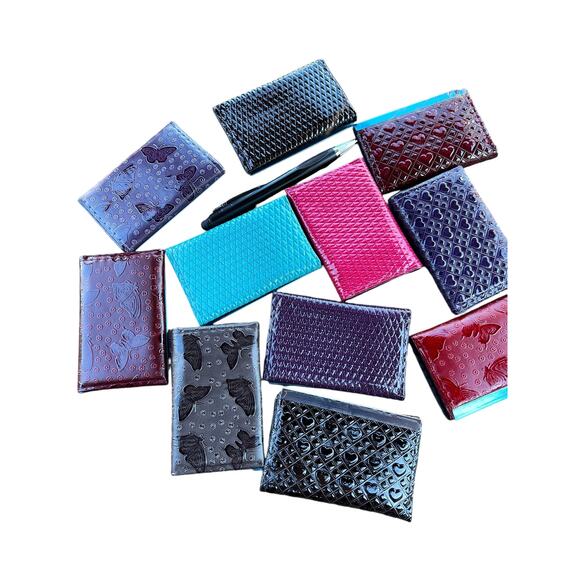 Purple Retro Small New In Pack Card Wallet ID Card Holder Never Used Deadstock - Picture 4 of 13